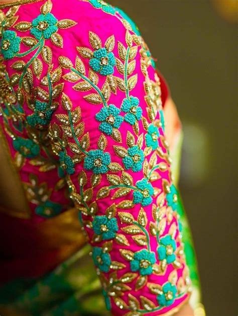 15 Beautiful Aari Work Blouse Designs which is a Bridal Must-Have