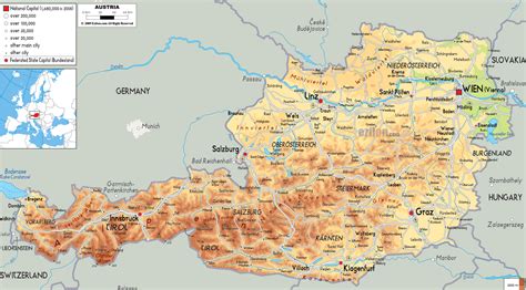 Maps of Austria | Detailed map of Austria in English | Tourist map (map ...