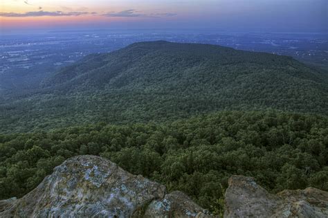 Predawn at Sunrise Point from Mt. Nebo - Arkansas Photograph by Jason Politte | Fine Art America