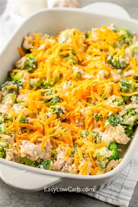 Low Carb Chicken Broccoli Casserole (A Hearty Entree!) - Easy Low Carb