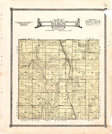 1921 Farmers' Directory of Hamlin Iowa – Access Genealogy