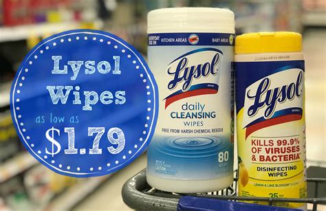 Lysol Wipes are as low as $1.79 each at Kroger!! | Kroger Krazy