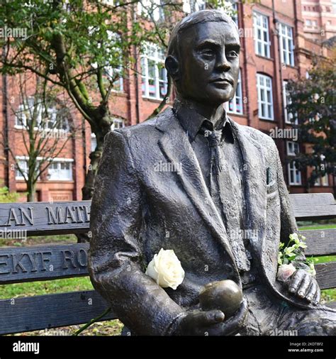 Alan Turing statue Stock Photo - Alamy