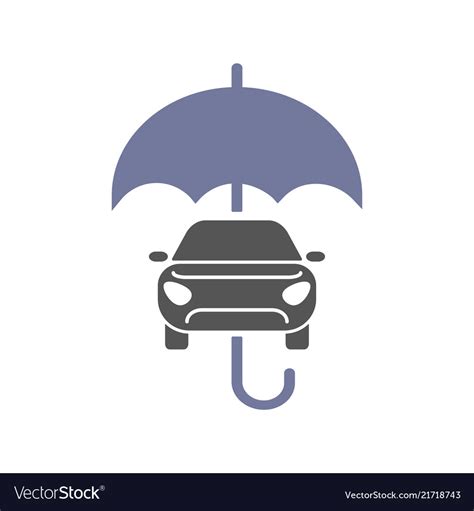 Car insurance sign icon protection symbol Vector Image