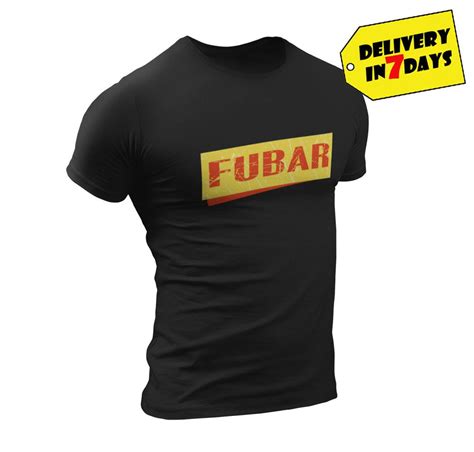 Grunt Style FUBAR T Shirt - FUBAR Men's T Shirt Amrican Army Military ...