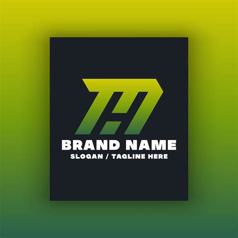 Letter MH logo design template 23089514 Vector Art at Vecteezy