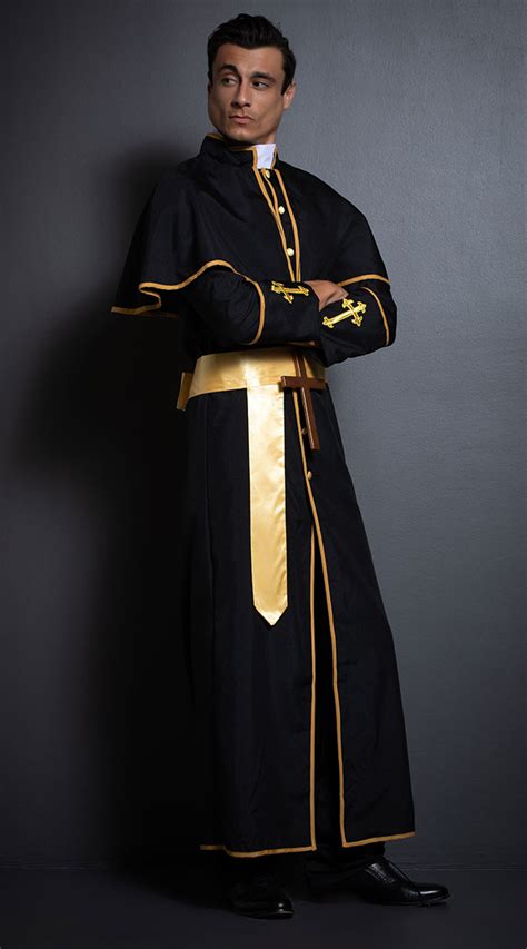 Men's Deluxe Priest Costume, men's priest costume - Yandy.com