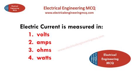 Electric Current is measured in - Basic Electrical Engineering MCQ#37 ...