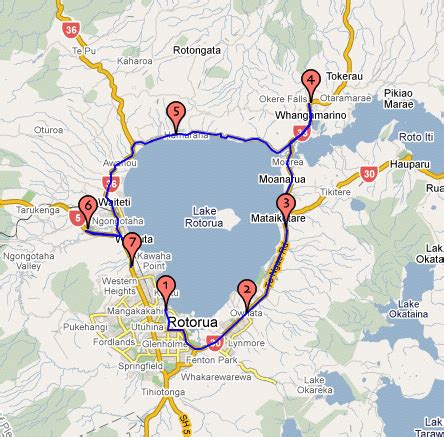 rotorua new zealand | Rotorua Road Map New Zealand | Map of new zealand, Rotorua new zealand ...