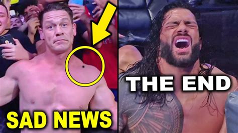 Sad John Cena News & The End for Roman Reigns - WWE News