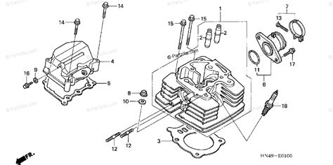 Honda ATV 2006 OEM Parts Diagram for CYLINDER HEAD | Partzilla.com