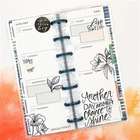 Pin on happy planner skinny mini layouts