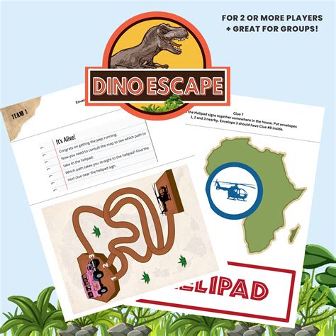 Dinosaur Escape Room - Happy Day Printables