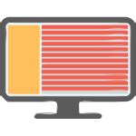 Vector clip art of printer and monitor | Free SVG