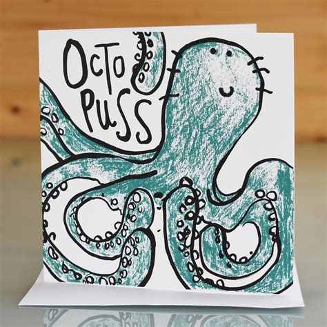 Octopus Card - Lucy Gell Fun Animal Art