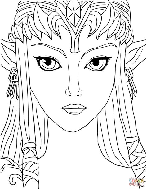 Legend of Zelda Twilight Princess Coloring Online | Super Coloring