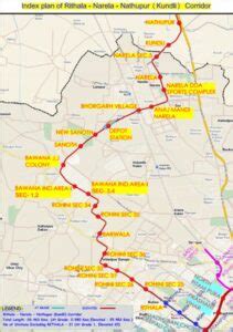 Delhi Metro’s proposed Rithala-Narela corridor may extended up to Kundli in Haryana to provide ...