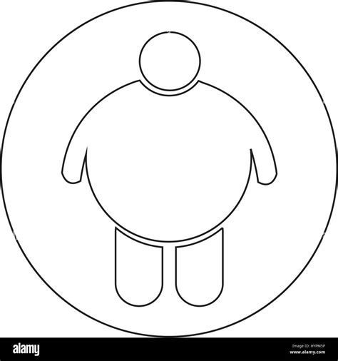 Fat People Icon Stock Vector Image & Art - Alamy