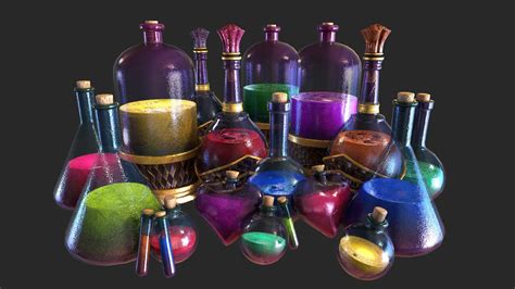 Health Potion Bottle Set - FlippedNormals