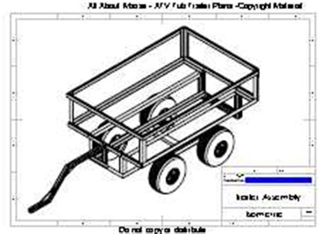 ATV Trailer Plans for a Walking Beam ATV Tub Trailer