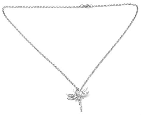 Tiffany and Co Dragonfly Diamond Platinum Pendant Necklace at 1stDibs | tiffany dragonfly ...