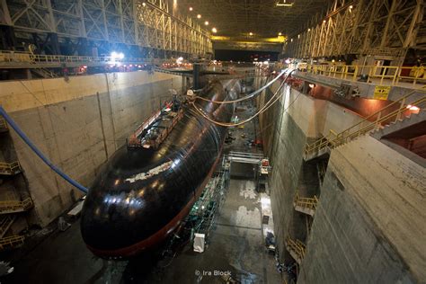 Ira Block Photography | USS Maryland, a Trident II Nuclear missile Submarine at Kings Bay, Georgia