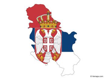 Flag Map of Serbia by Vemaps | Teachers Pay Teachers