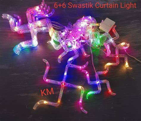 LED Curtain Light Swastik at Rs 375/piece | Light Emitting Diode Curtain Light in Kolkata | ID ...