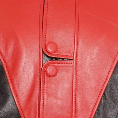 Michael Jackson Red Military Leather Jacket