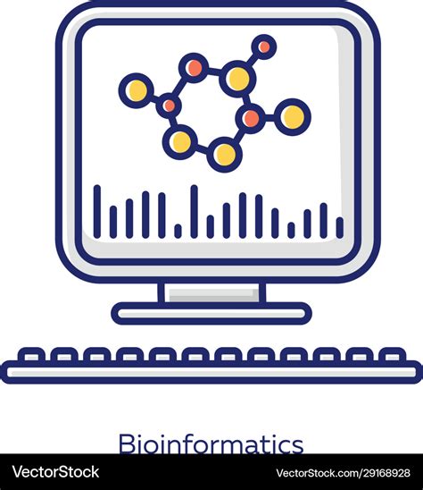 Bioinformatics white color icon human genome Vector Image