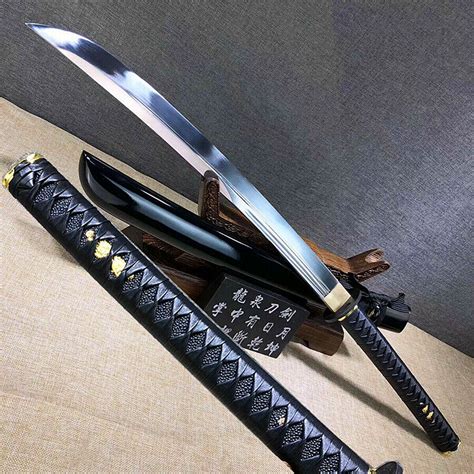 Sharp 1095Hgh Carbon Steel Blade Japanese Samurai Broad Knife Saber ...