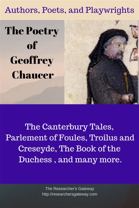 The Poetry of Geoffrey Chaucer - The Researcher's Gateway