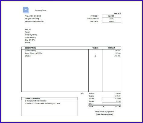 Free Invoice Template Wordpad Templates-1 : Resume Examples