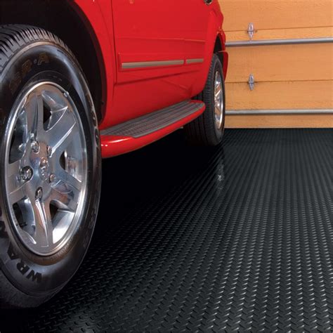 BLT G-FLOOR Rollout Vinyl Garage Floor Protector Mats Diamond Tread ...