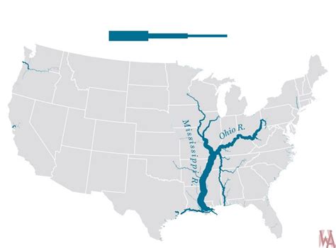 Mississippi River Map USA States