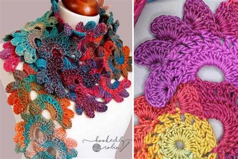 Original and Colorful! Crochet Fan Lace Scarf Pattern