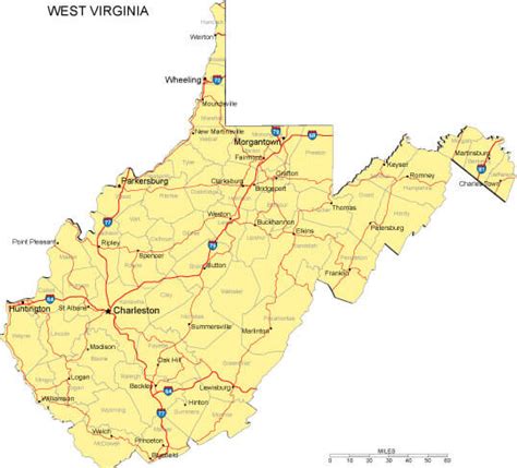 West Virginia Historical Map