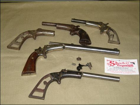 Stevens, J. Arms Co. Lot of parts Tip-up single shot pistols, .22 cal