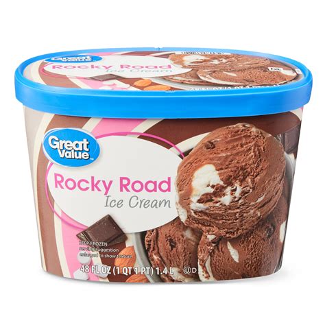 Great Value Rocky Road Ice Cream, 48 oz - Walmart.com