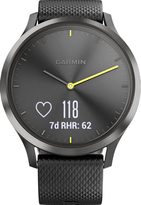 Questions and Answers: Garmin vívomove HR Sport Hybrid Smartwatch Black ...