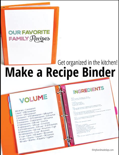 Recipe Binder