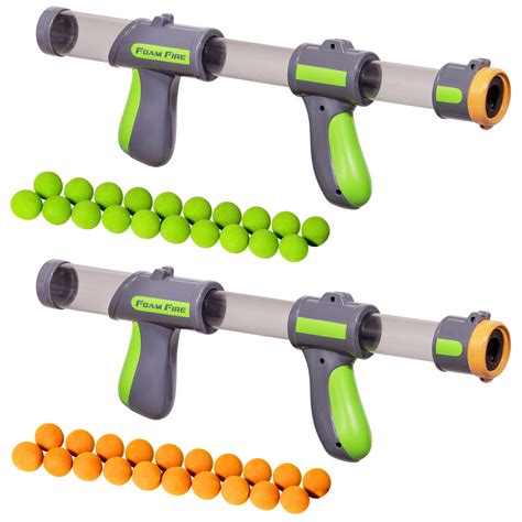 Buy GoSports Official Foam Fire Blasters - 2 Pack Toy Blasters & Replacement Bullet Balls – Fun ...