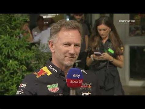 Christian Horner Interview Before the Start of Singapore Grand Prix ...