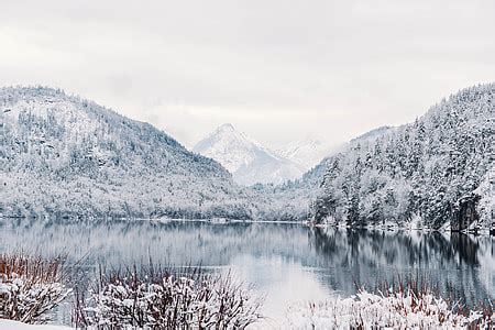 Royalty-Free photo: Snow-capped mountains in Germany | PickPik