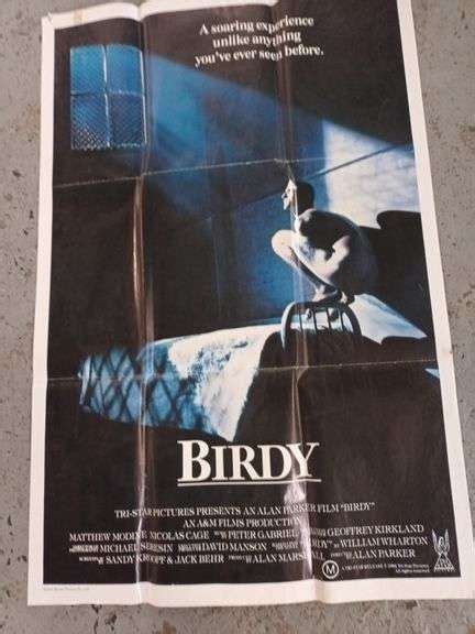 Vintage 'Birdy' Movie Poster & Storage Tubes - Tullochs Auctions