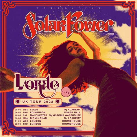 Lorde Announces The Solar Power World Tour & UK Dates For May/June 2022