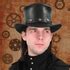 Black Victorian Top Hat - steampunk victorian hat