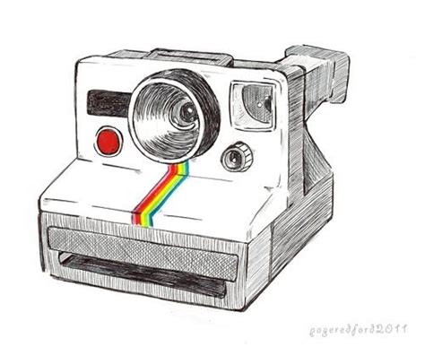 polaroid camera sketch | the polaroid land camera is one of my favorite cameras they re so ...