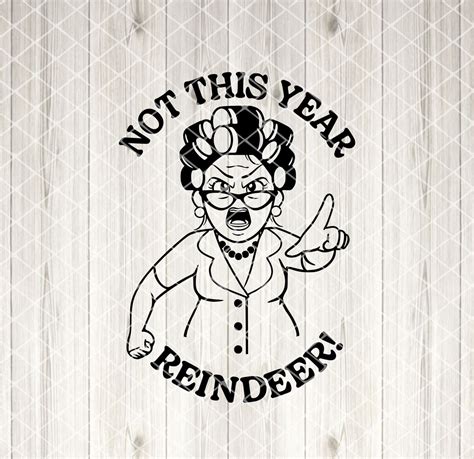 Grandma Got Run Over by a Reindeer SVG Funny Christmas SVG & - Etsy