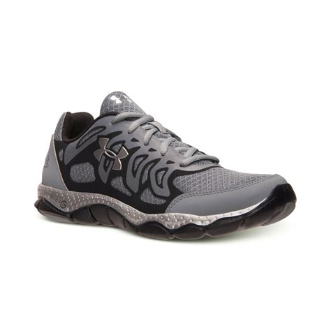 Under Armour Mens Engage Running Sneakers From Finish Line in Black for ...